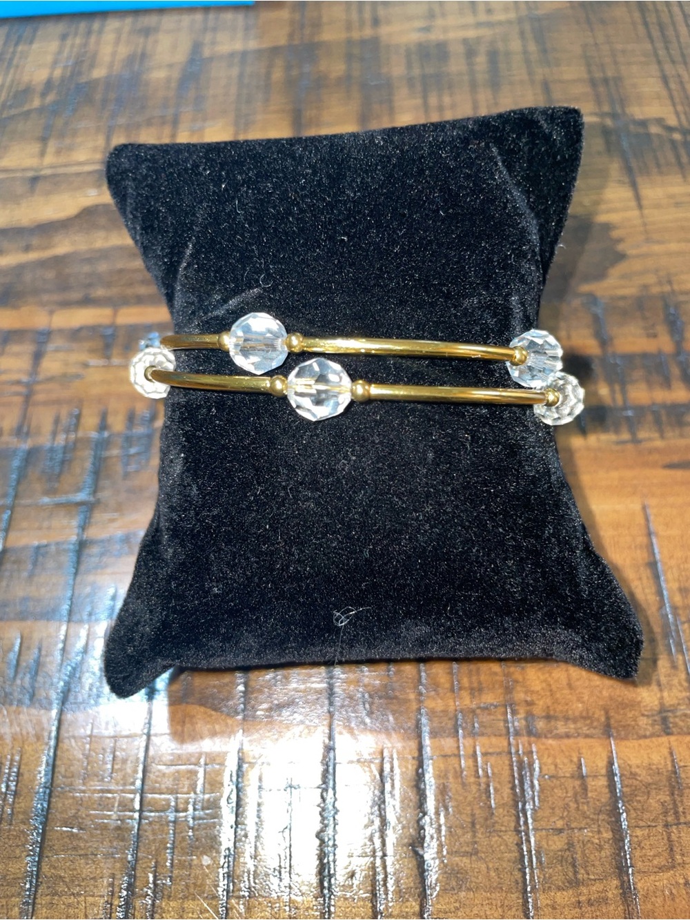 Touchstone by Swarovski Golden Wind Up Bracelet